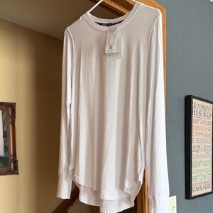 Recreation White Long Sleeve Women's Top